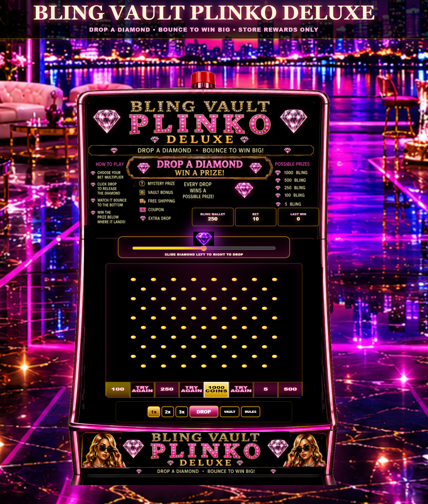 Bling Vault Plinko Deluxe