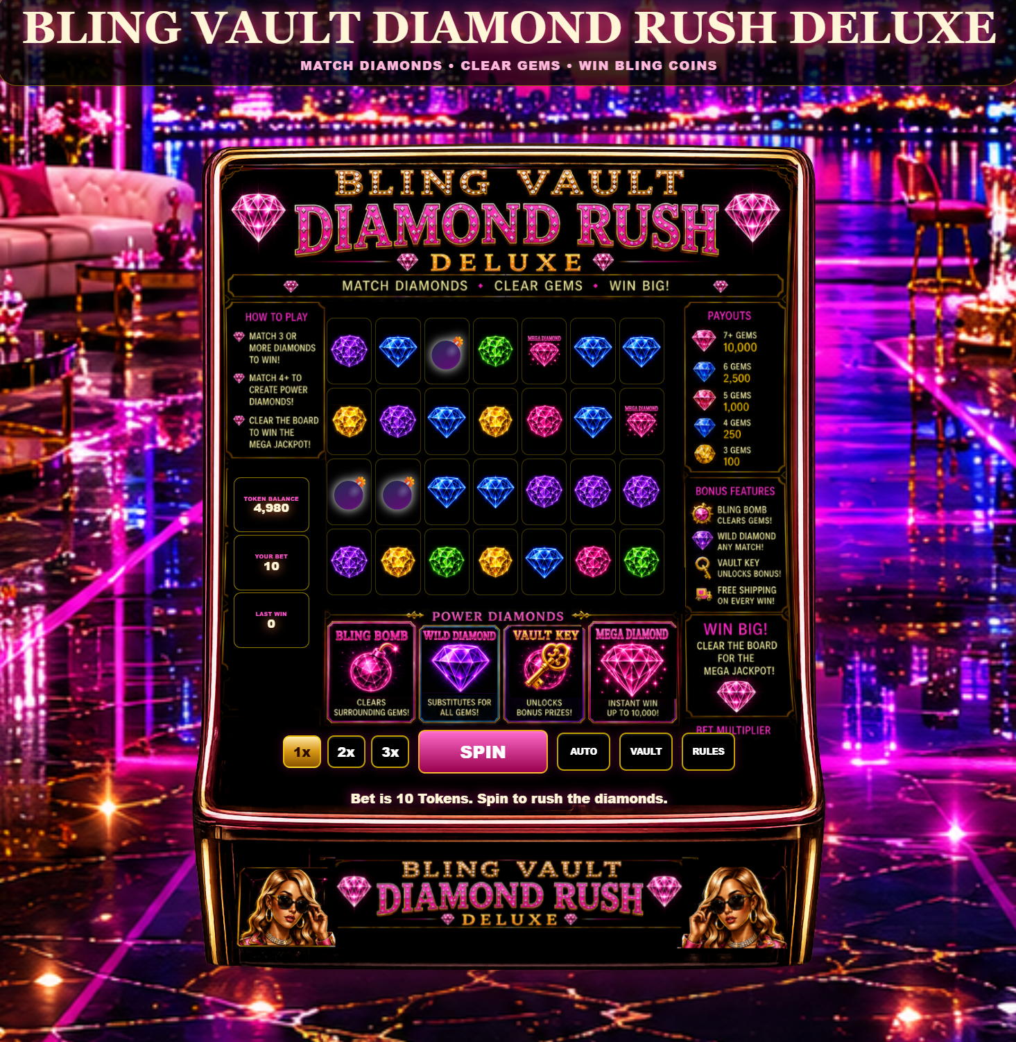 Bling Vault Diamond Rush Deluxe